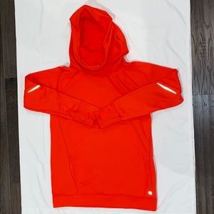 Gap Fit Fleece Lined Long Orange Hoodie- Small
